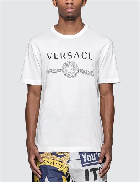 mens plain white versace t shirt|versace style shirts for men.